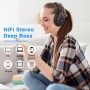 Uliptz - Auriculares Bluetooth 5.3 con Micro, 65 h de autonomía, 6 Modos de Sonido EQ, estéreo, Alta fidelidad, inalámbricos,