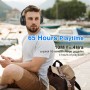 Uliptz - Auriculares Bluetooth 5.3 con Micro, 65 h de autonomía, 6 Modos de Sonido EQ, estéreo, Alta fidelidad, inalámbricos,