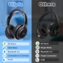 Uliptz - Auriculares Bluetooth 5.3 con Micro, 65 h de autonomía, 6 Modos de Sonido EQ, estéreo, Alta fidelidad, inalámbricos,