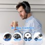 Uliptz - Auriculares Bluetooth 5.3 con Micro, 65 h de autonomía, 6 Modos de Sonido EQ, estéreo, Alta fidelidad, inalámbricos,