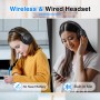 Uliptz - Auriculares Bluetooth 5.3 con Micro, 65 h de autonomía, 6 Modos de Sonido EQ, estéreo, Alta fidelidad, inalámbricos,