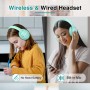 Uliptz - Auriculares Bluetooth 5.3 con Micro, 65 h de autonomía, 6 Modos de Sonido EQ, estéreo, Alta fidelidad, inalámbricos,