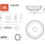 Altavoz JBL Club 64C Gen 3 - Altavoces Coche 16.5 cm vías separadas Harman Kardon para una Actualización Superior : 210W máx,