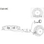 Altavoz JBL Club 64C Gen 3 - Altavoces Coche 16.5 cm vías separadas Harman Kardon para una Actualización Superior : 210W máx,