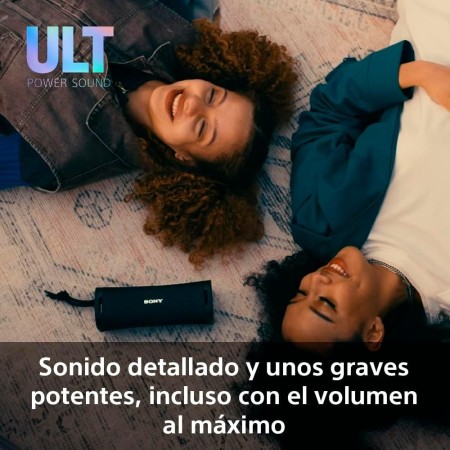 Sony ULT Field 3 - Altavoz Bluetooth portátil con ULT Power Sound, batería de 24 Horas, IP67, Resistente al Agua, al Polvo y a