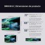 Sony BRAVIA XR-55A80L, 55 Pulgadas, TV OLED con 4K HDR, Smart Google TV, Eco Pack, Bravia Core, Óptimo para PlayStation5, Diseño