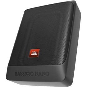 JBL BassPro Nano Subwoofer activo coche bajo el asiento 6" x 8" - Subwoofer coche autoamplificado debajo del asiento de 200