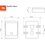 JBL BassPro Nano Subwoofer activo coche bajo el asiento 6" x 8" - Subwoofer coche autoamplificado debajo del asiento de 200