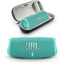 JBL Charge 5 - Altavoz Bluetooth portátil con funda rígida Megen de viaje con IP67 impermeable y salida de carga USB (rosa)