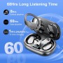 Auriculare Inalámbricos Deportivos, 2025 Nueva Auriculares Bluetooth 5.3 con HD Mic, 128H Cascos Inalambricos Bluetooth con