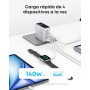 Anker Cargador USB C Carga Rapida 140W, Carga rapida de 4 Puertos, diseño intuitivo y Compatible con MacBook, iPhone 16/15,