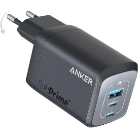 Anker Prime Cargador USB C Carga Rapida 100 W, Cargador GAN, Compacto y Plegable con 3 Puertos, para MacBook Pro/Air, iPad Pro,