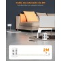 TESSAN Regletas Enchufes Proteccion Sobretension 8 Tomas con 3 USB A y 1 USB C, Torre Regleta Vertical con Interruptor,