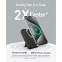 Anker MagGo Power Bank, Cargador Portátil Ultrarrápido de 15W Compatible con MagSafe, Qi2 con Batería 10000mAh con Pantalla
