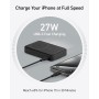 Anker MagGo Power Bank, Cargador Portátil Ultrarrápido de 15W Compatible con MagSafe, Qi2 con Batería 10000mAh con Pantalla