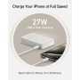 Anker MagGo Power Bank, Cargador Portátil Ultrarrápido de 15W Compatible con MagSafe, Qi2 con Batería 10000mAh con Pantalla