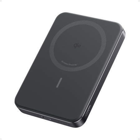 Anker MagGo Power Bank, Batería magnética ultradelgada de 10000 mAh, Certificado Qi2, Cargador Portátil 15 W, Cargador