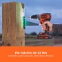 BLACK+DECKER Taladro percutor sin escobillas de 18V y 2 marchas, 28.000 BPM, 52Nm de par, incluye 2 baterías de 1,5Ah, cargador