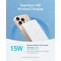 Anker MagGo Power Bank, Batería magnética ultradelgada de 10000 mAh, Certificado Qi2, Cargador Portátil 15 W, Cargador