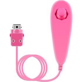 OSTENT Mando Nunchuck con Cable Basado en el Movimiento para Nintendo Wii Console Videojuegos Color Rosa