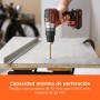 BLACK+DECKER Taladro percutor sin escobillas de 18V y 2 marchas, 28.000 BPM, 52Nm de par, incluye 2 baterías de 1,5Ah, cargador
