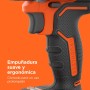 BLACK+DECKER Taladro percutor sin escobillas de 18V y 2 marchas, 28.000 BPM, 52Nm de par, incluye 2 baterías de 1,5Ah, cargador