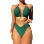 uxxnjfg Bikini Sexy Mujer Tanga Traje de Baño Mujer Dos Piezas 2024 Reductor Micro Mini Bikinis con Parte Inferior Descarada