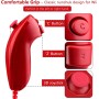 OSTENT Mando Nunchuck con Cable Basado en el Movimiento para Nintendo Wii Console Videojuegos Color Rosa