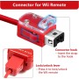 OSTENT Mando Nunchuck con Cable Basado en el Movimiento para Nintendo Wii Console Videojuegos Color Rosa