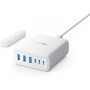 Anker Cargador USB-C, Estación de Carga de 6 Puertos con Salida de 112 W, para iPhone 16/16 Plus/16 Pro/16 Pro Max/15/14/13