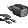 Anker Zolo Cargador iphone 30W, Cargador USB C Carga Rapida y Compacto-Control de Temperatura Mejorado,Diseño Pequeño,GaN, Carga