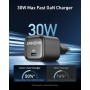 Anker Zolo Cargador iphone 30W, Cargador USB C Carga Rapida y Compacto-Control de Temperatura Mejorado,Diseño Pequeño,GaN, Carga