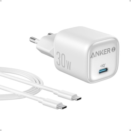 Anker Zolo Cargador iphone 30W, Cargador USB C Carga Rapida y Compacto-Control de Temperatura Mejorado,Diseño Pequeño,GaN, Carga