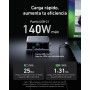 Anker Prime GAN Cargador USB C Carga Rapida 250 W, Estación de 6 Puertos, Pantalla LCD de 2,26" y Dial de Control Inteligente