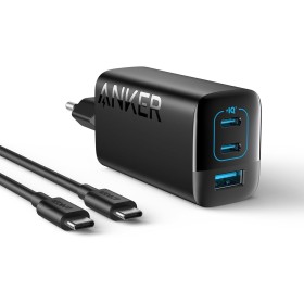Anker Cargador USB C Carga Rapida 67 W, Cargador iPhone Carga rápida con PIQ 3.0, Compacto y con 3 Puertos para iPhone16/15,