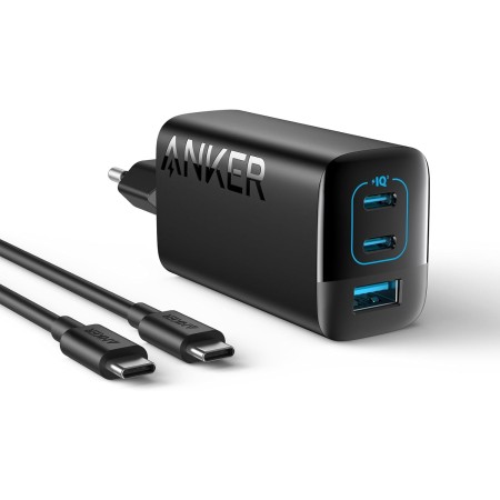 Anker Cargador USB C Carga Rapida 67 W, Cargador iPhone Carga rápida con PIQ 3.0, Compacto y con 3 Puertos para iPhone16/15,