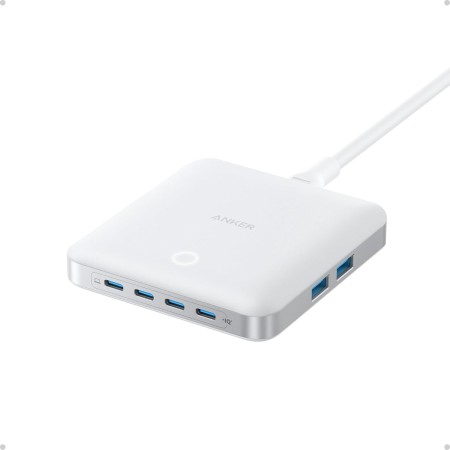 Anker Nano Cargador USB C de 130 W, estación de Carga de 6 Puertos con Salida, 4 Puertos USB C, 2 Puertos USB A, iPhone