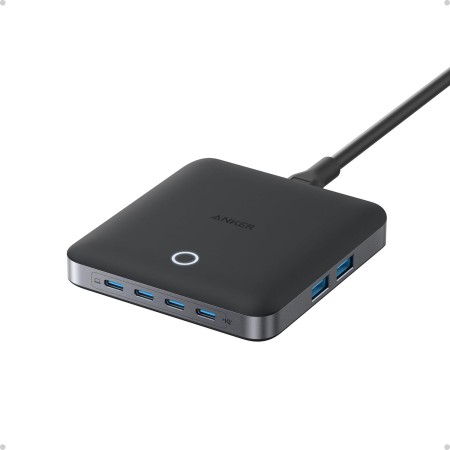 Anker Nano Cargador USB C de 130 W, estación de Carga de 6 Puertos con Salida, 4 Puertos USB C, 2 Puertos USB A, iPhone