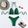 uxxnjfg Bikini Sexy Mujer Tanga Traje de Baño Mujer Dos Piezas 2024 Reductor Micro Mini Bikinis con Parte Inferior Descarada