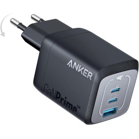 Anker Prime Cargador USB C Carga Rapida 67W, Cargador Plegable y Compacto con 3 Puertos, para MacBook Pro/Air, iPad Pro, iPhone