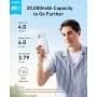 Anker Zolo Power Bank Cargador portátil inalámbrico y Compacto de 20000 mAh con Carga rápida máxima de 30 W, batería Resistente