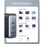 Anker Cargador USB C Carga Rapida 100W 736 (Nano II), Cargador Compacto con 3 Puertos, Ideal para MacBook Pro/Air, Google