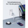 Anker Cargador USB C Carga Rapida 100W 736 (Nano II), Cargador Compacto con 3 Puertos, Ideal para MacBook Pro/Air, Google