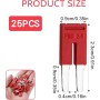25 Piezas de Puentes Enchufables FBS 2-5 3030161, Conectores de Terminales de Carril DIN PT2.5, Conector de Bloque FBS, FBS 2-5