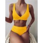 uxxnjfg Bikini Sexy Mujer Tanga Traje de Baño Mujer Dos Piezas 2024 Reductores Espagueti Sexy Brasileño Bañadores Playa Surf