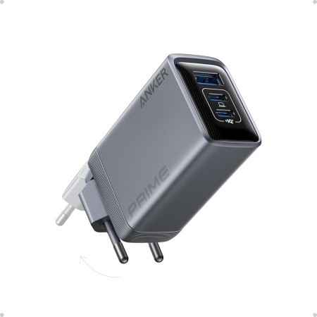 Anker Prime Cargador USB C 100W, Cargador USB C de 100 W, Cargador de Pared Anker de 3 Puertos GAN Plegable y Compacto, para