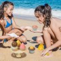 CutitiUU 7 Piezas Heladeria Juguetes Playa,Discos de Paja Helados Juguetes de Playa,Juguetes de Playa,Random Color,Juguetes de