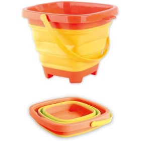 WINBST Cubo de Playa Plegable, Cubo de Cubo Cubos de Arena Cubo Plegable de Silicona, para niños Juego de Playa Equipo de