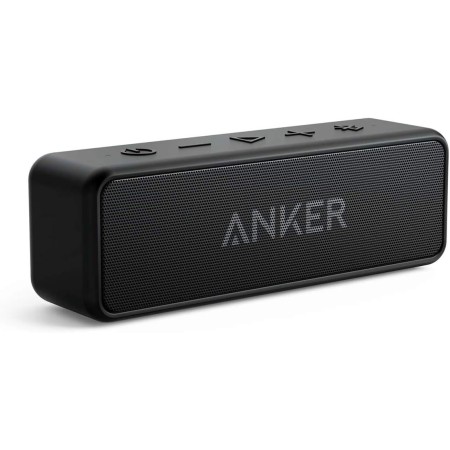 Soundcore Anker 2 Altavoz Bluetooth Portátil con Sonido Estéreo de 12 W, BassUp, IPX7 Resistente al Agua, 24 Horas Reproducción,