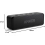 Soundcore Anker 2 Altavoz Bluetooth Portátil con Sonido Estéreo de 12 W, BassUp, IPX7 Resistente al Agua, 24 Horas Reproducción,